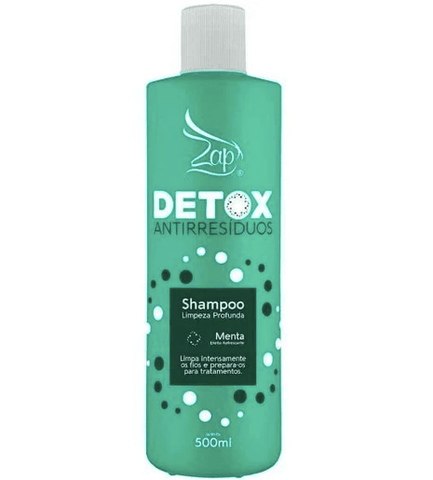 Shampooing Brésilien Detox Anti Résidue  Nettoyage Cheveux Profondeur  500ml - Zap Cosmetics