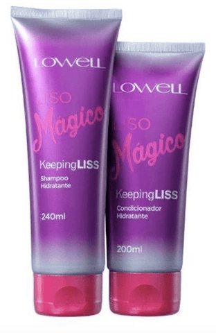 Liso Mágico Perfect Smooth Kit Shampoo and Conditioner Hair Treatment - Lowell