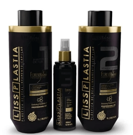Lissplastia Capillary Realignment Hair Treatment 3 Products - Forever Liss