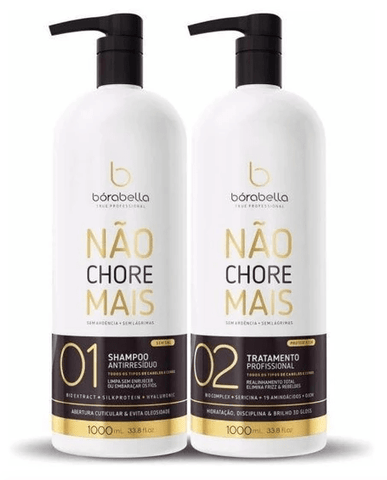 Nao Chore Mais No More Crying Progressive Hair Treatment 2x1000ml - Borabella