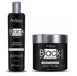 Professional Black Platinum Effect Blonde Tinting Treatment 2 Products - Anjore