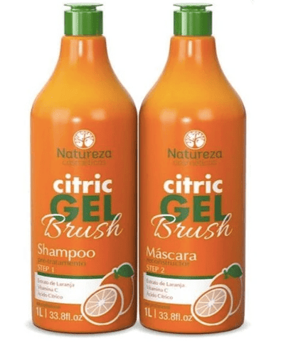 Professional Citric Gel Brush Orange Vitamin C Citric Acid Kit 2x1L - Natureza