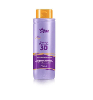 Shampooing Teintant Anti Jaune 3D Blond Traitement Cheveux Journalier - 500ml - Magic Color