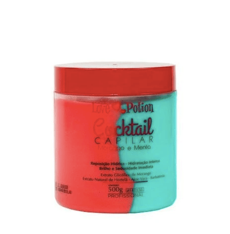 Strawberry and Mint Cocktail Hydration Shine Treatment Mask 500g - Love Potion