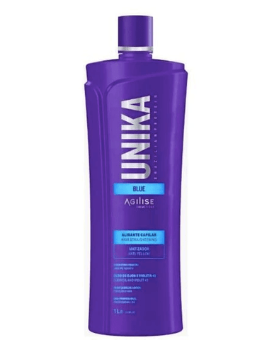 Unika Blue Formol Sans Kératine Cheveux Redressage Traitement 1L - Agilise