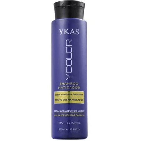 Ycolor Tinting Shampoo Keratin Vegetable Oil Anti Yellow Treatment 500ml - Y-Kas